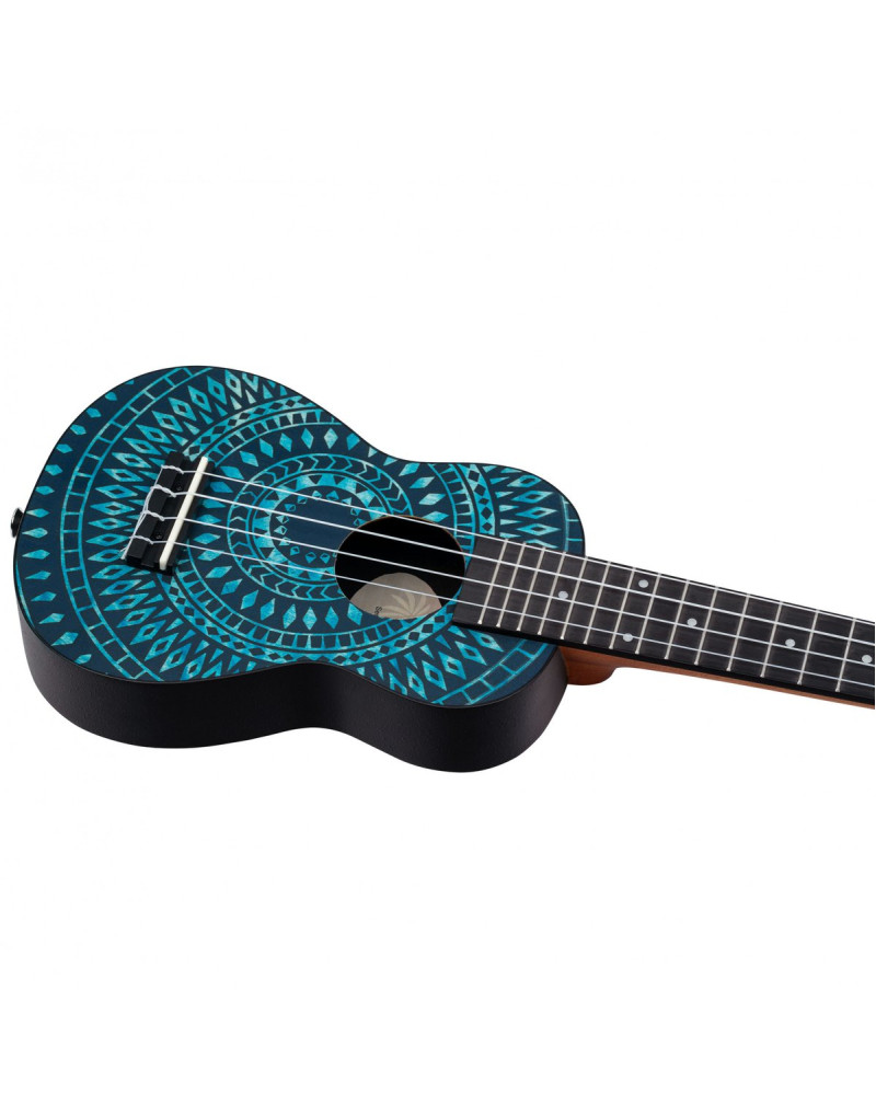 KEIKI K2 Series Superscale Soprano Ukulele Set - Agathis / Blue Kaleidoscope