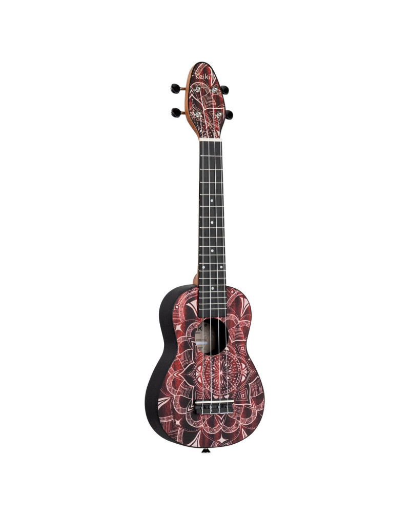 KEIKI K2 Series Superscale Soprano Ukulele Set - Agathis / Red Kaleidoscope