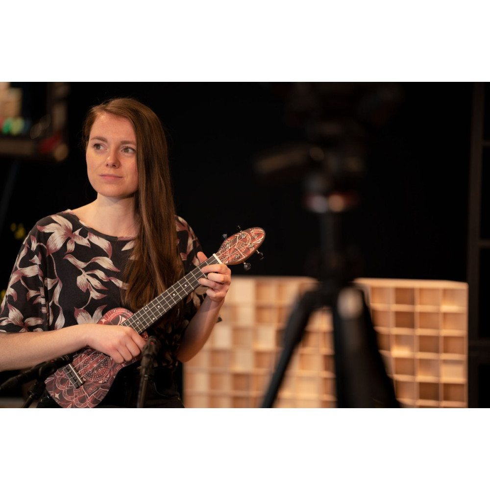 KEIKI K2 Series Superscale Soprano Ukulele Set - Agathis / Red Kaleidoscope