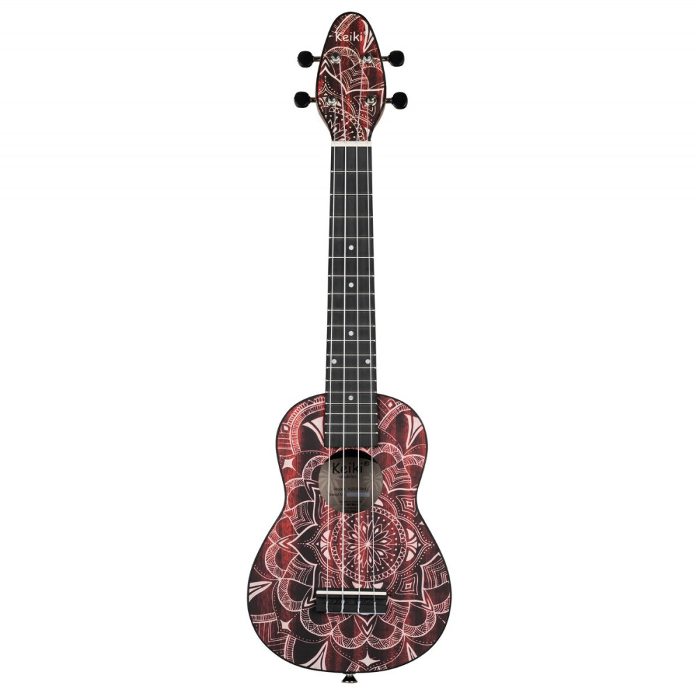 KEIKI K2 Series Superscale Soprano Ukulele Set - Agathis / Red Kaleidoscope