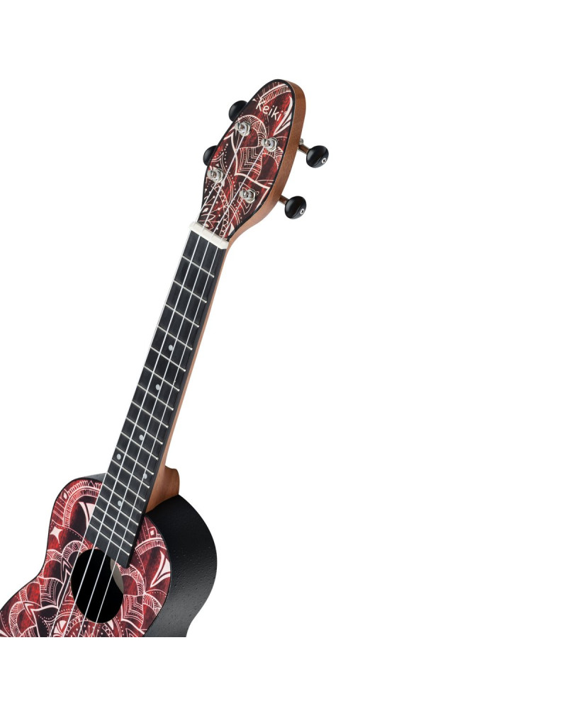 KEIKI K2 Series Superscale Soprano Ukulele Set - Agathis / Red Kaleidoscope