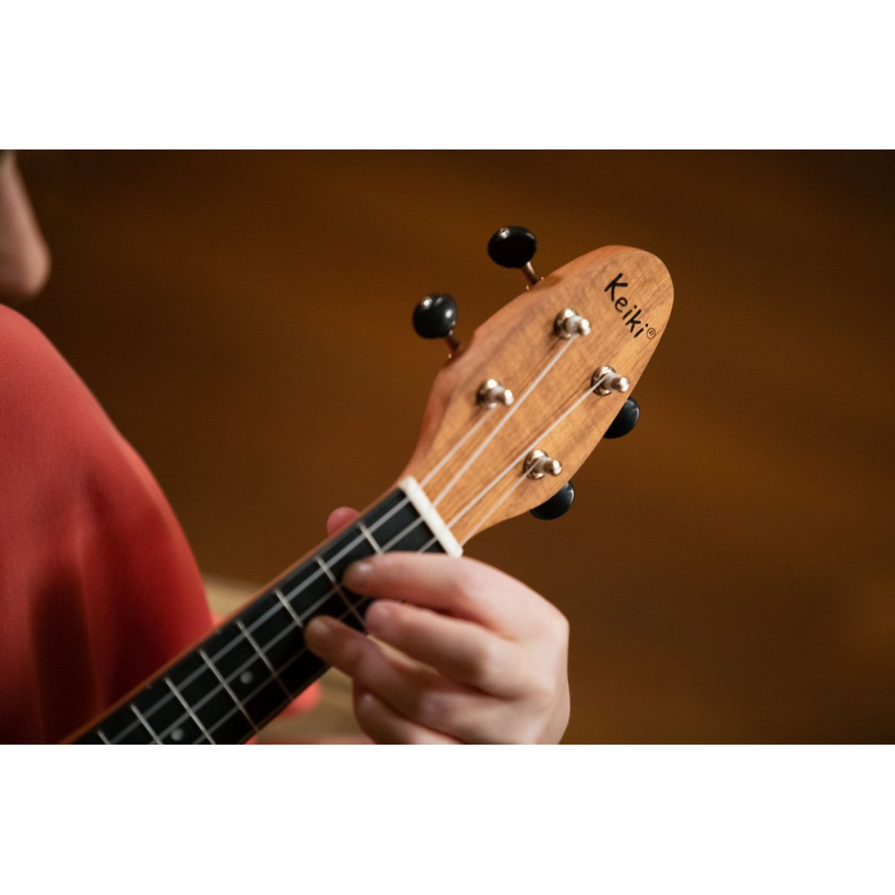 KEIKI K3 Series Soprano Ukulele Set - Acacia Natural / ABS