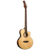 Ortega KTSM2-4 Ken Taylor Signature Series Acoustic Bass 4-String - Natural + Gig Bag