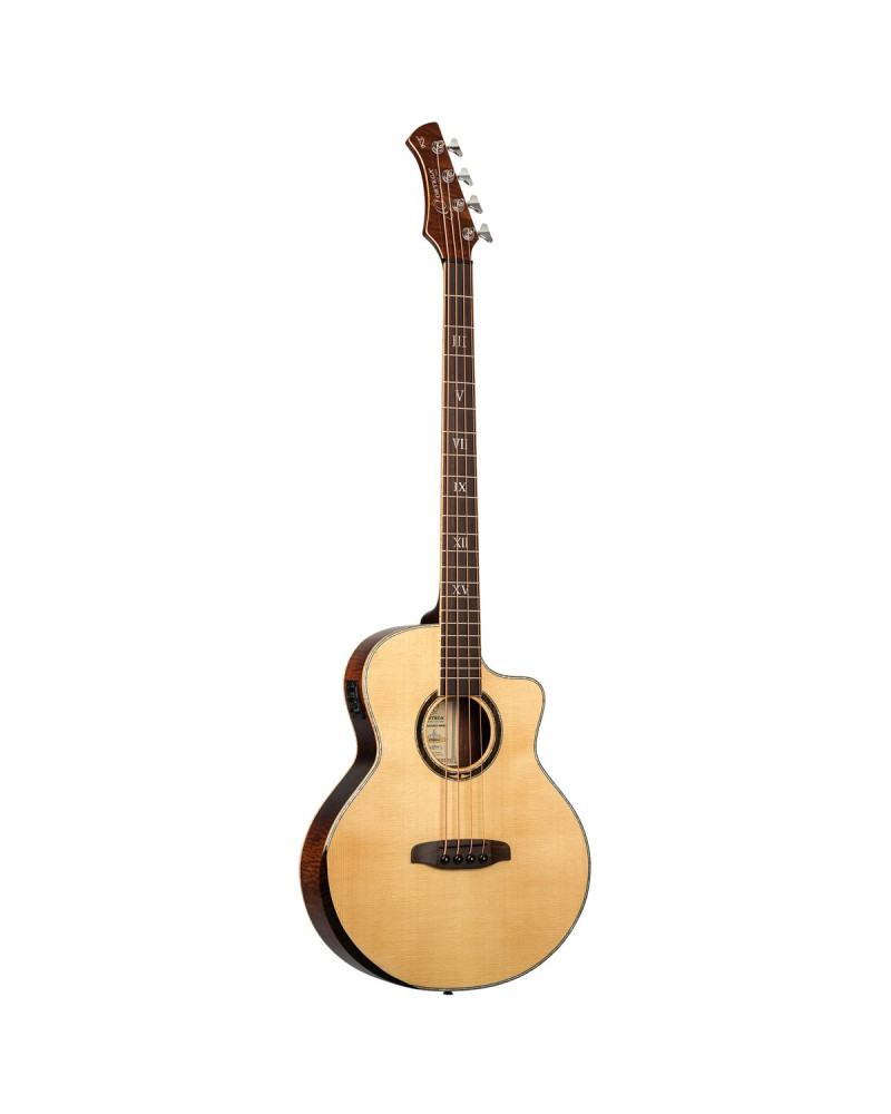 Ortega KTSM2-4 Ken Taylor Signature Series Acoustic Bass 4-String - Natural + Gig Bag