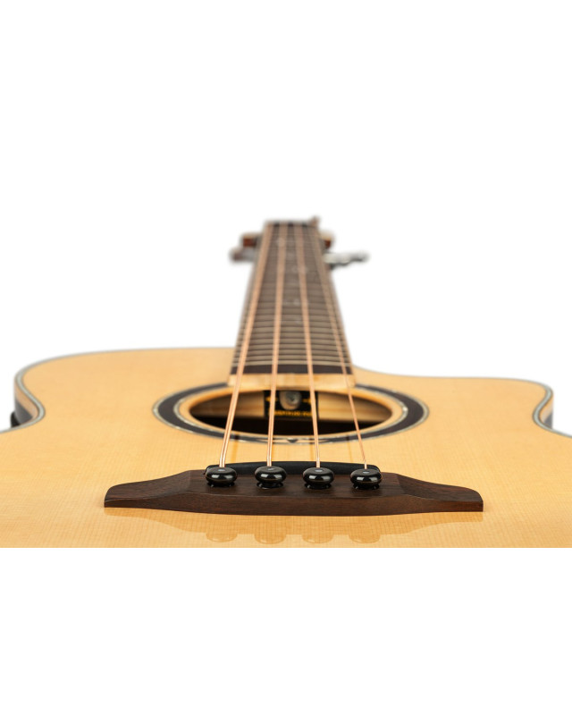 Ortega KTSM2-4 Ken Taylor Signature Series Acoustic Bass 4-String - Natural + Gig Bag