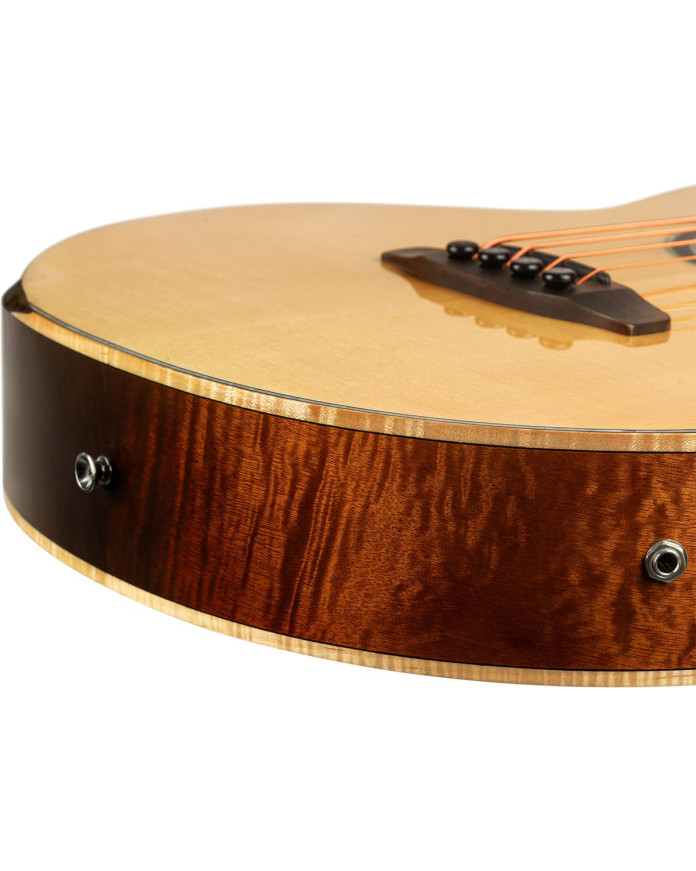 Ortega KTSM2-4 Ken Taylor Signature Series Acoustic Bass 4-String - Natural + Gig Bag