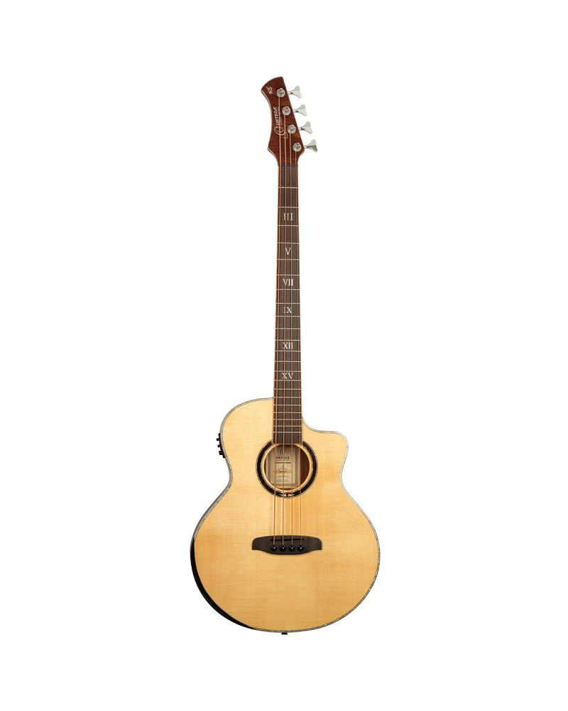 Ortega KTSM2-4 Ken Taylor Signature Series Acoustic Bass 4-String - Natural + Gig Bag