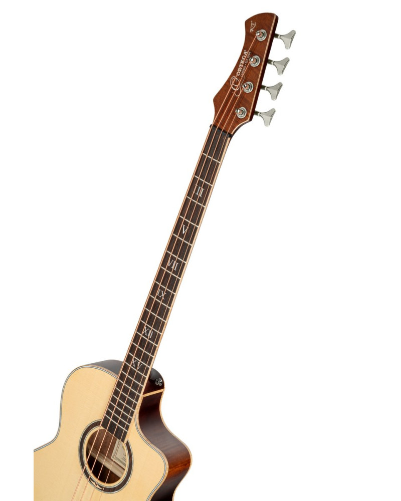 Ortega KTSM2-4 Ken Taylor Signature Series Acoustic Bass 4-String - Natural + Gig Bag