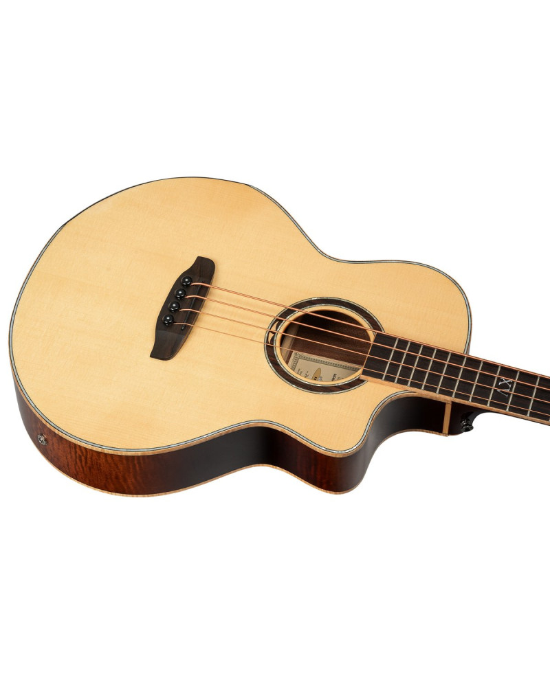 Ortega KTSM2-4 Ken Taylor Signature Series Acoustic Bass 4-String - Natural + Gig Bag