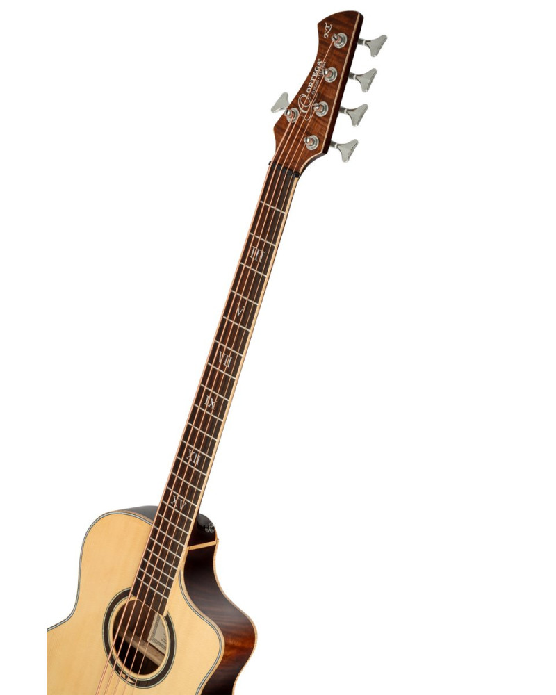 Ortega KTSM2-5 Ken Taylor Signature Series Acoustic Bass 5-String - Natural + Gig Bag