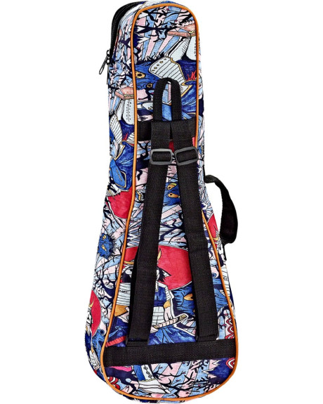 KEIKI Designer Series Concert Ukulele Bag - Samurai