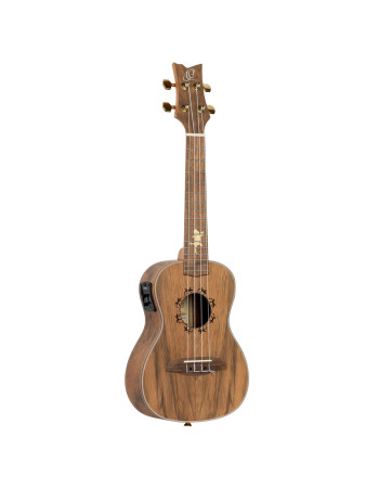Ortega LIZARD-CC-GB Lizard Series Concert Ukulele 4 String - Paldao Natural + Bag