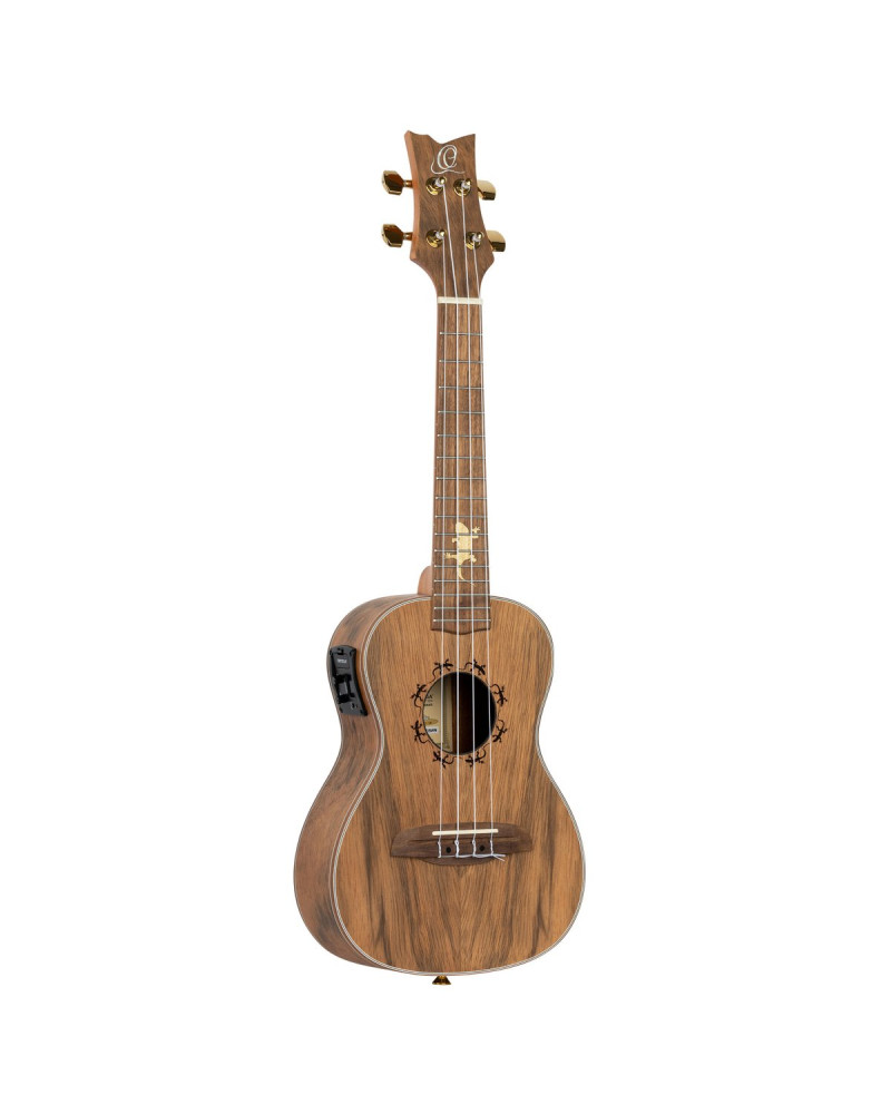 Ortega LIZARD-CC-GB Lizard Series Concert Ukulele 4 String - Paldao Natural + Bag
