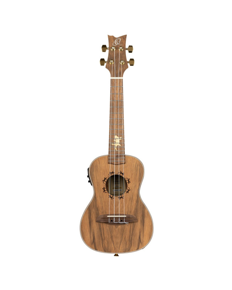 Ortega LIZARD-CC-GB Lizard Series Concert Ukulele 4 String - Paldao Natural + Bag