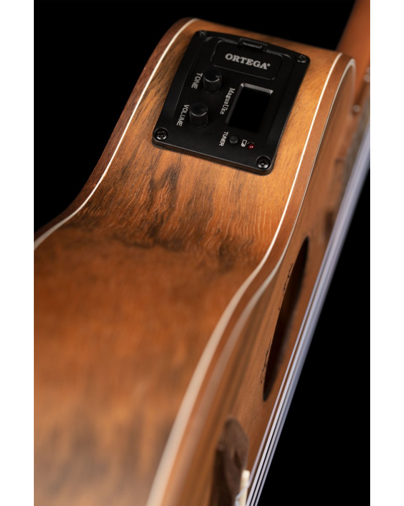 Ortega LIZARD-CC-GB Lizard Series Concert Ukulele 4 String - Paldao Natural + Bag