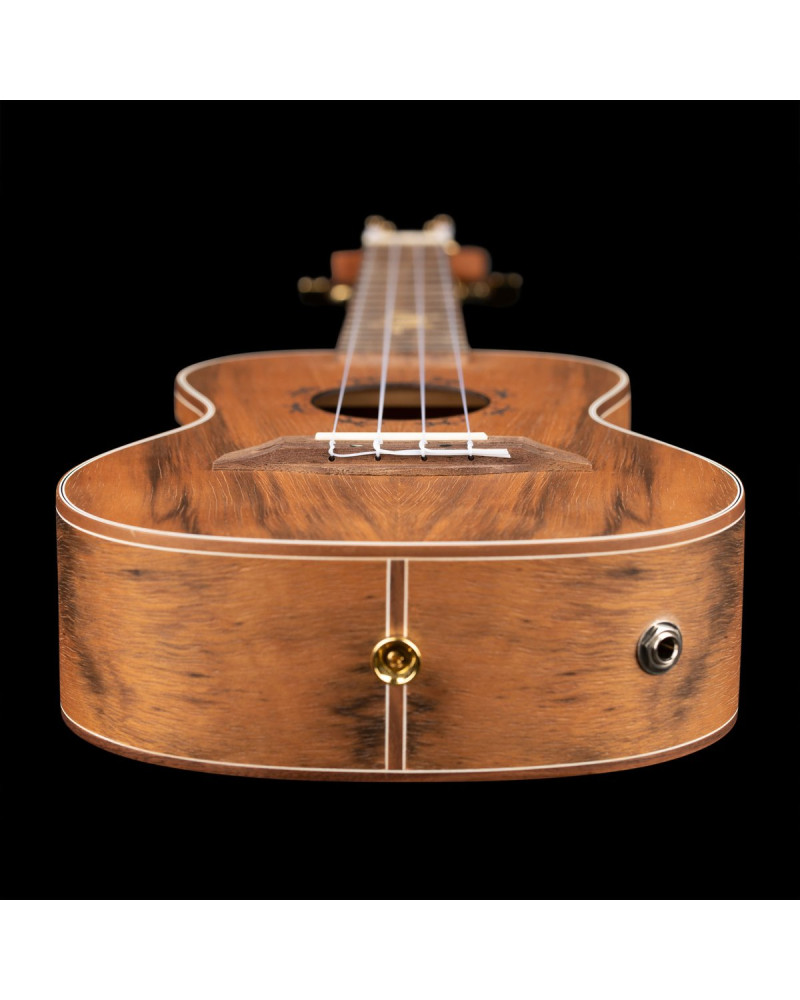 Ortega LIZARD-CC-GB Lizard Series Concert Ukulele 4 String - Paldao Natural + Bag