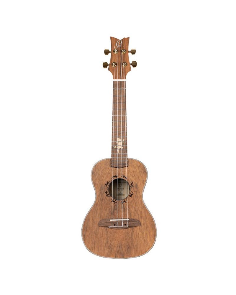 Ortega LIZARD-CC-GBL Lizard Series Concert Ukulele 4 String Lefty - Paldao Natural + Bag