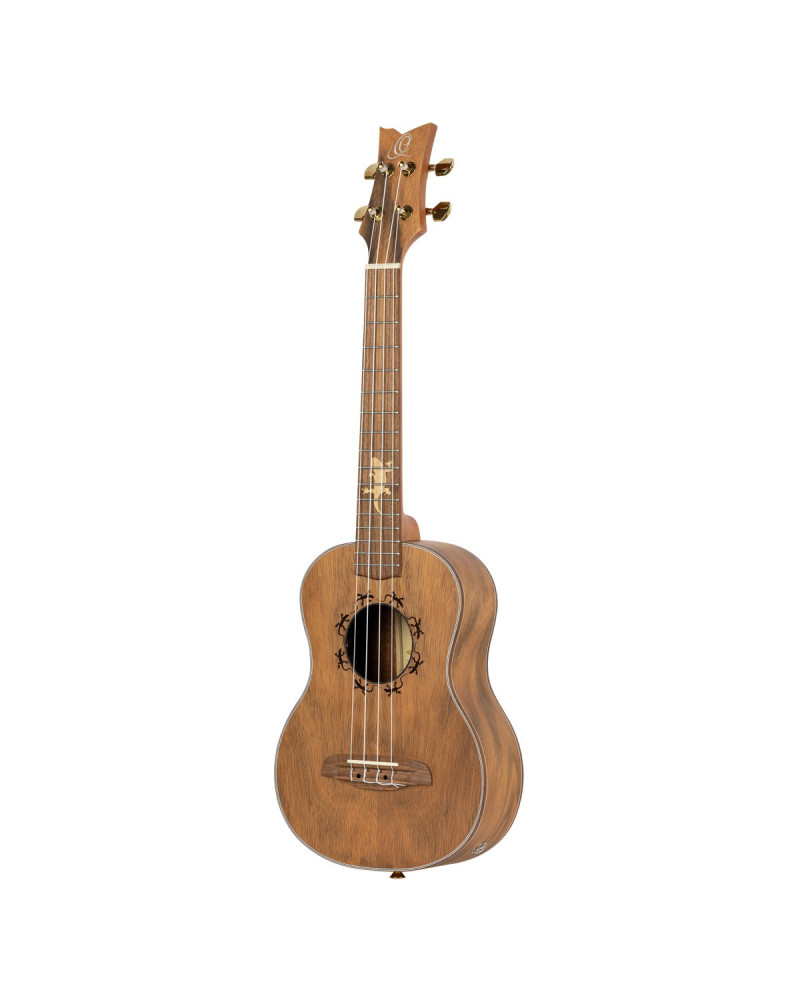 Ortega LIZARD-TE-GB Lizard Series Tenor Ukulele 4 String - Paldao Natural + Bag