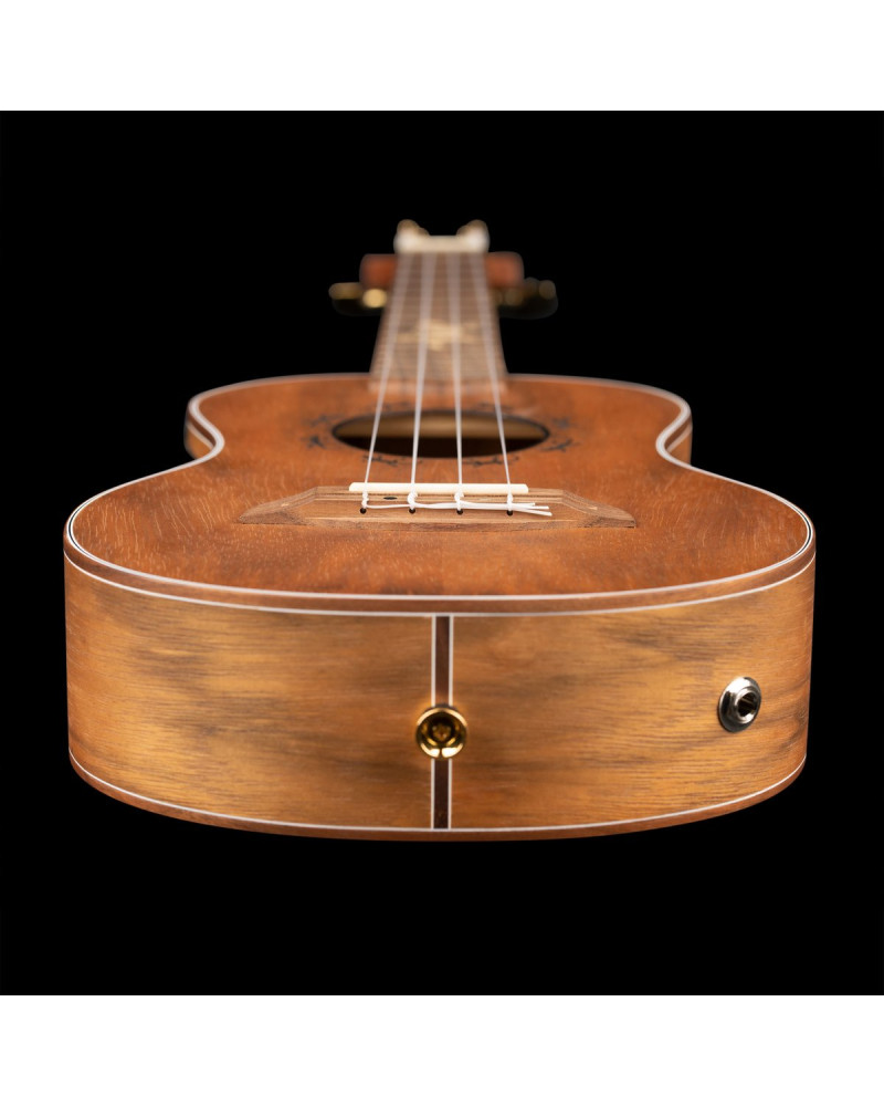 Ortega LIZARD-TE-GB Lizard Series Tenor Ukulele 4 String - Paldao Natural + Bag