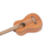 Ortega LIZZY-BS-GB-L Lizard Series Short Scale Uke Bass 4 String Lefty - Acacia Natural + Bag