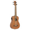 Ortega LIZZY-BSFL-GB Lizard Series Short Scale Fretless Uke Bass 4 String - Mahogany Natural + Bag