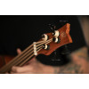 Ortega LIZZY-BSFL-GB Lizard Series Short Scale Fretless Uke Bass 4 String - Mahogany Natural + Bag