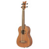 Ortega LIZZY-BSFL-GB Lizard Series Short Scale Fretless Uke Bass 4 String - Mahogany Natural + Bag