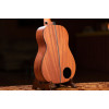 Ortega LIZZY-BSFL-GB Lizard Series Short Scale Fretless Uke Bass 4 String - Mahogany Natural + Bag