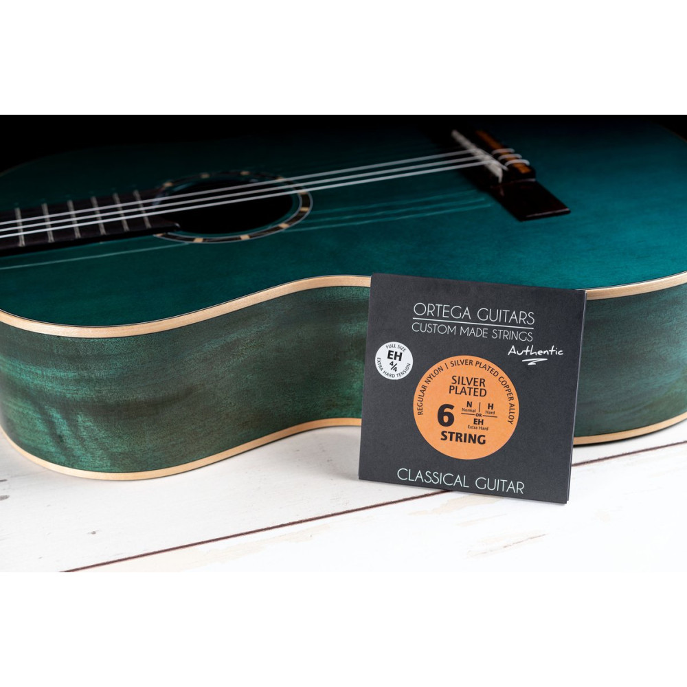 Ortega NYA44EH Custom Made Strings Authentic 4/4 Scale - Classical Guitar 6 String