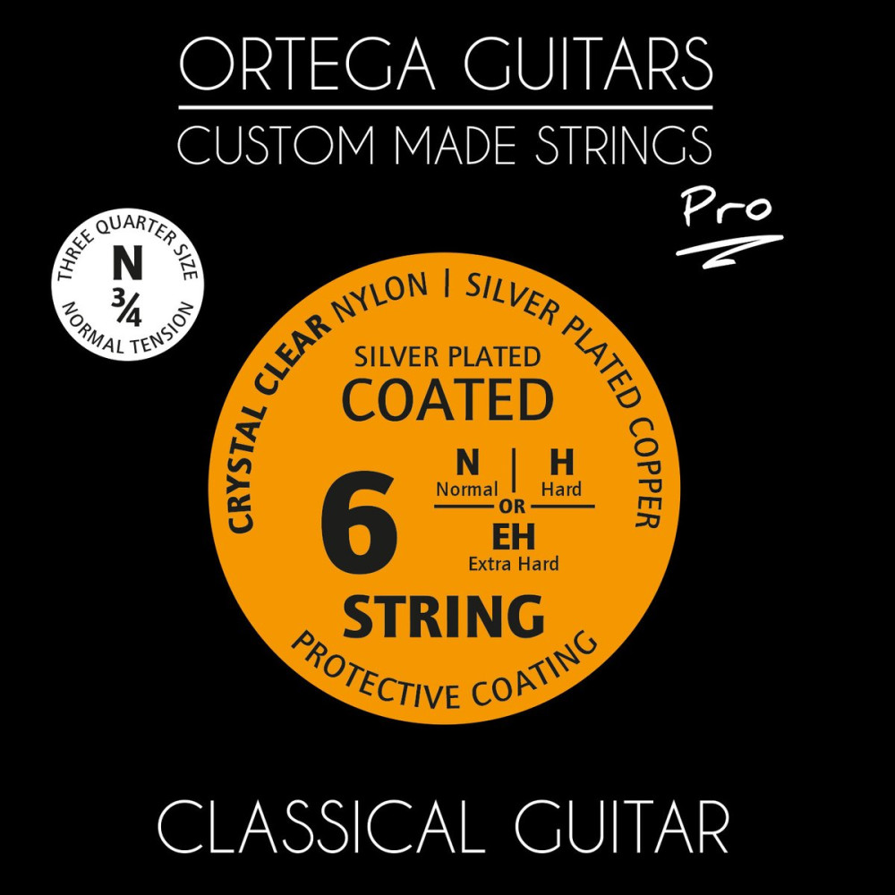 Ortega NYP34N Custom Made Strings Pro 3/4 Scale - Classical Guitar 6 String