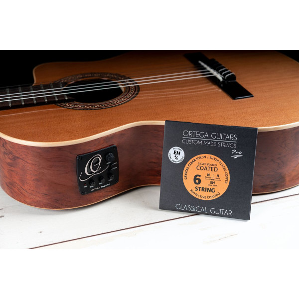 Ortega NYP44EH Custom Made Strings Pro 4/4 Scale - Classical Guitar 6 String