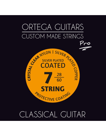 Ortega NYP7 Custom Made Strings Pro - Classical Guitar 7 String