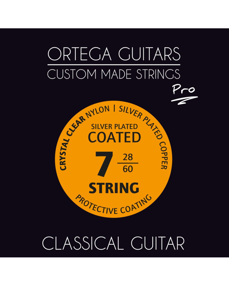 Ortega NYP7 Custom Made Strings Pro - Classical Guitar 7 String