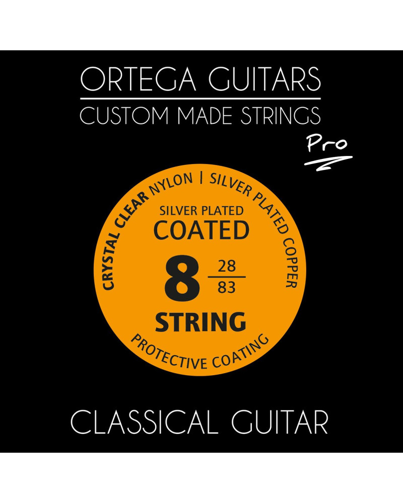 Ortega NYP8 Custom Made Strings Pro - Classical Guitar 8 String
