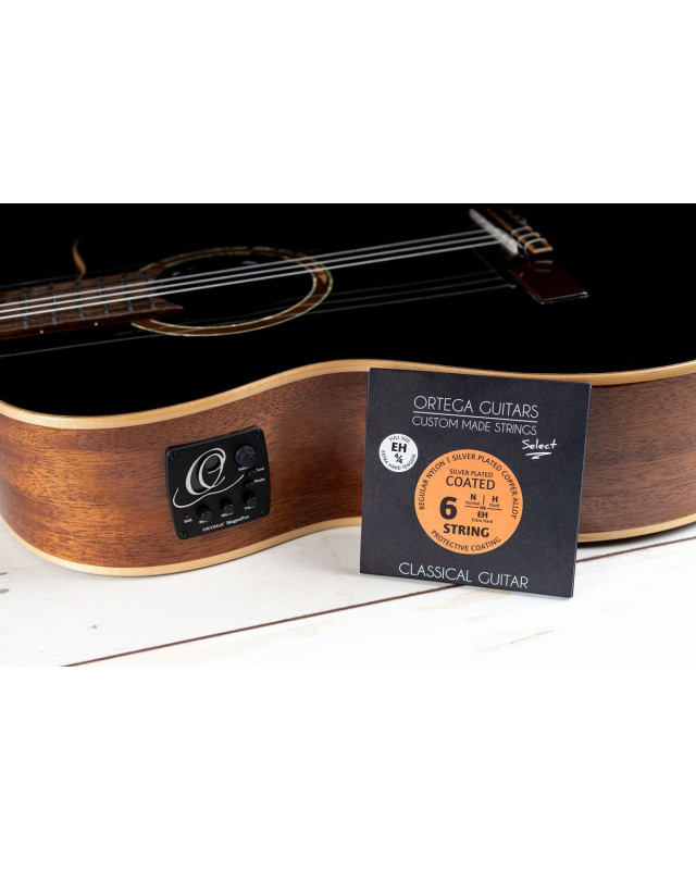 Ortega NYS44EH Custom Made Strings Select 4/4 Scale - Classical Guitar 6 String