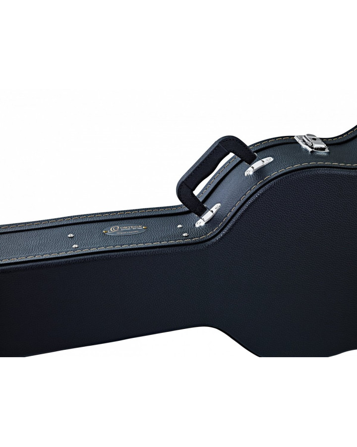Ortega OACCSTD-DN Economy Dreadnought-Guitar-Hardcase - Black
