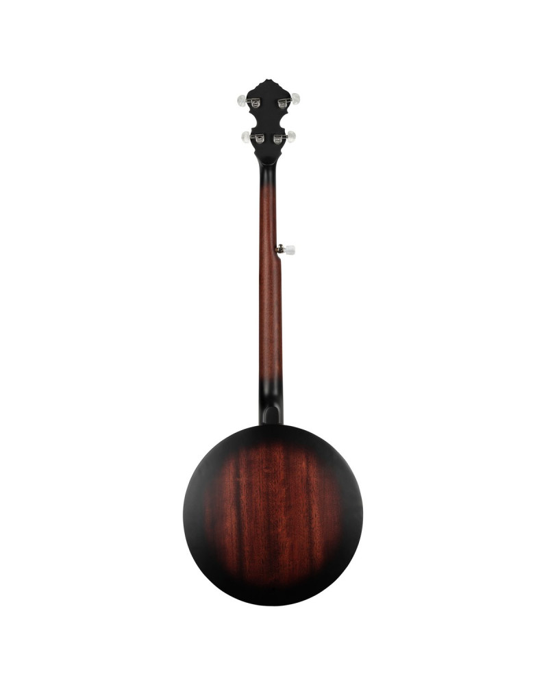 Ortega OBJ150-WB Americana Series Banjo 5 String - Mahogany Satin Whiskey Burst