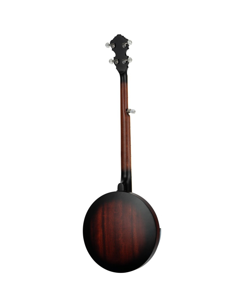 Ortega OBJ150-WB Americana Series Banjo 5 String - Mahogany Satin Whiskey Burst