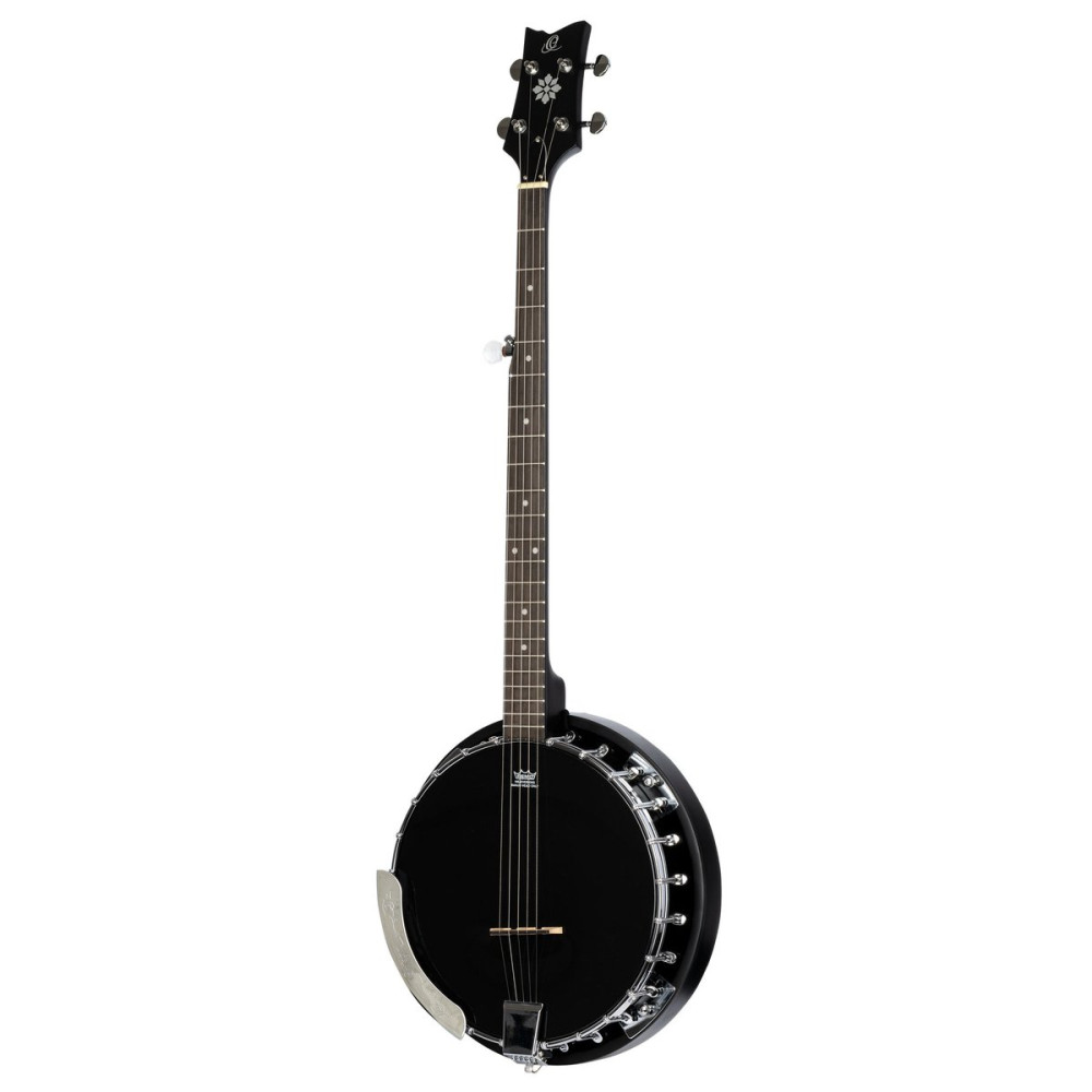 Ortega OBJ250-SBK Raven Series Banjo 5 String - Mahogany Black + Bag
