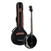 Ortega OBJ250-SBK Raven Series Banjo 5 String - Mahogany Black + Bag