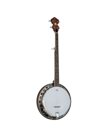 Ortega OBJ300-WB Americana Series Banjo 5 String - Open Back / Mahogany Satin Whiskey Burst
