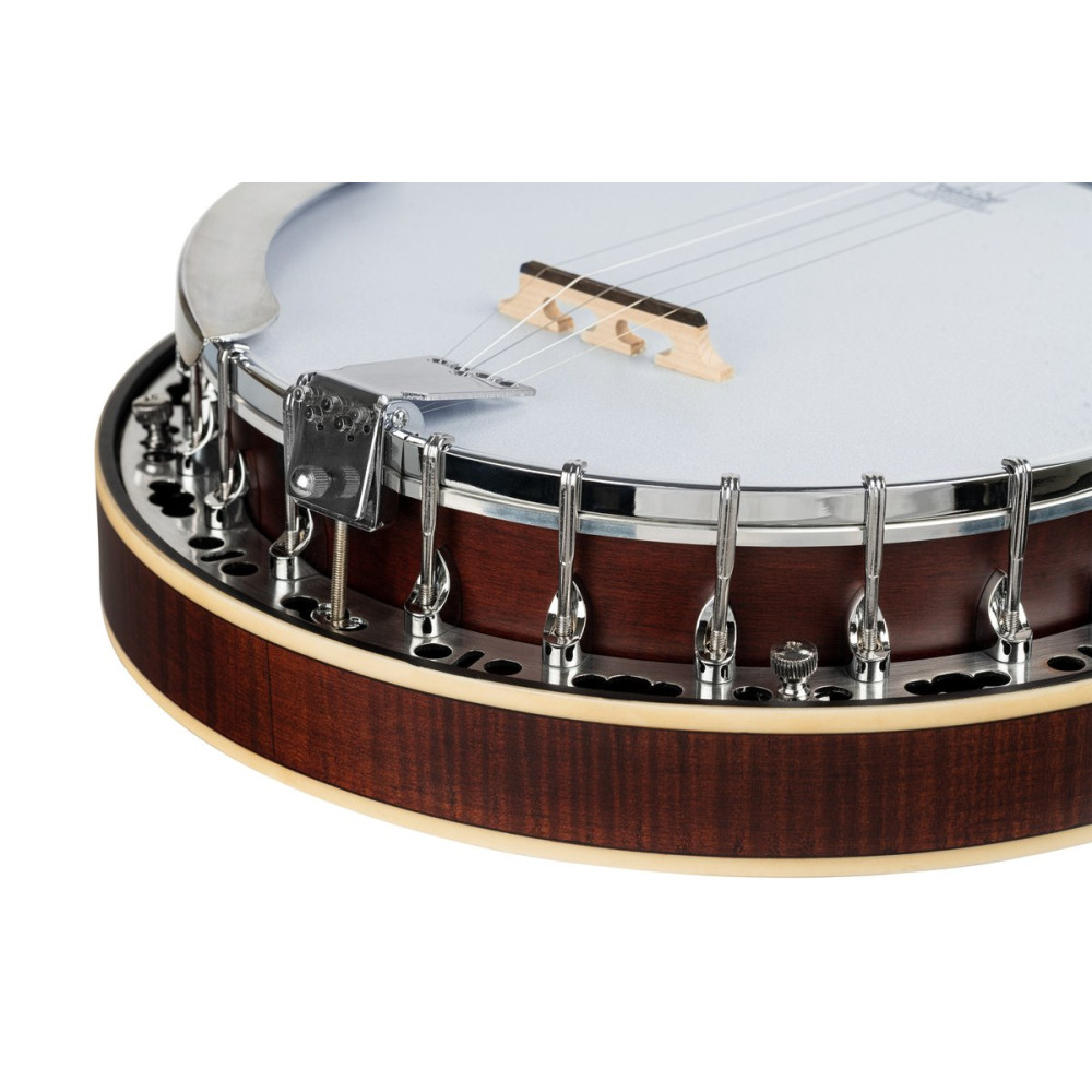 Ortega OBJ300-WB Americana Series Banjo 5 String - Open Back / Mahogany Satin Whiskey Burst
