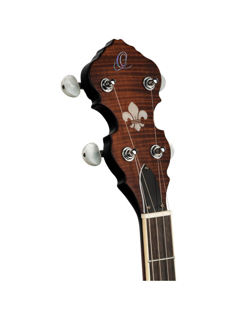 Ortega OBJ300-WB Americana Series Banjo 5 String - Open Back / Mahogany Satin Whiskey Burst