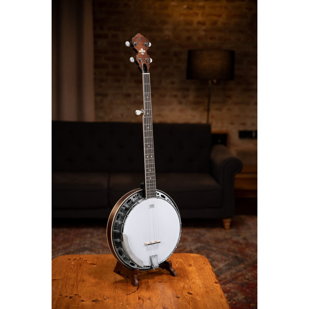 Ortega OBJ300-WB Americana Series Banjo 5 String - Open Back / Mahogany Satin Whiskey Burst