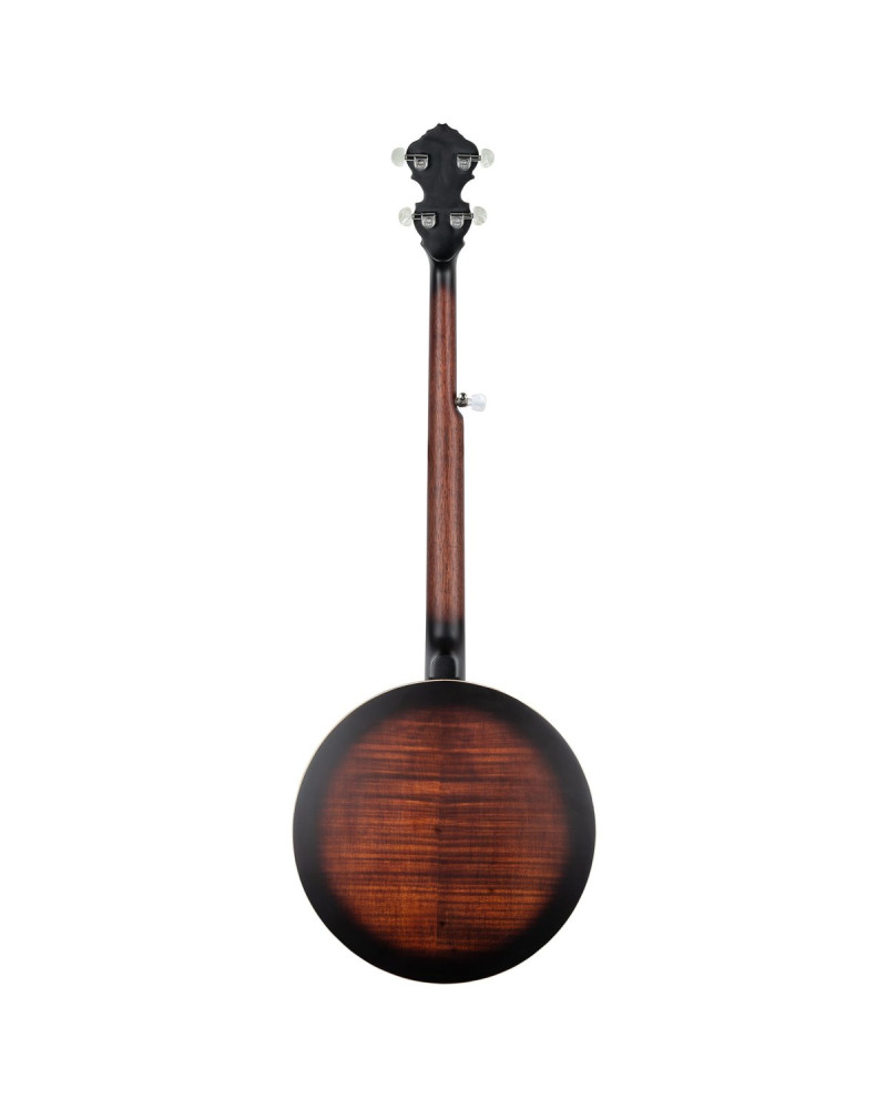 Ortega OBJ300-WB Americana Series Banjo 5 String - Open Back / Mahogany Satin Whiskey Burst