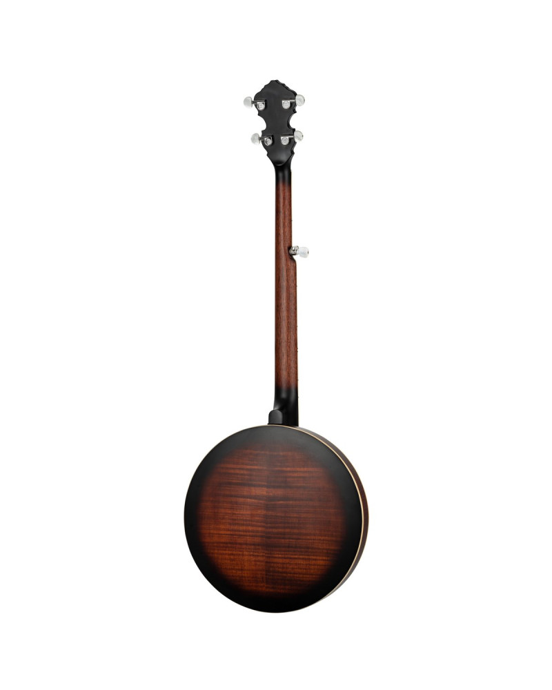 Ortega OBJ300-WB Americana Series Banjo 5 String - Open Back / Mahogany Satin Whiskey Burst