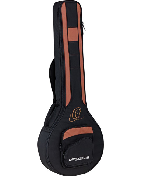 Ortega OBJ350/6-SBK Raven Series Banjo 6 String - Mahogany Black + Bag