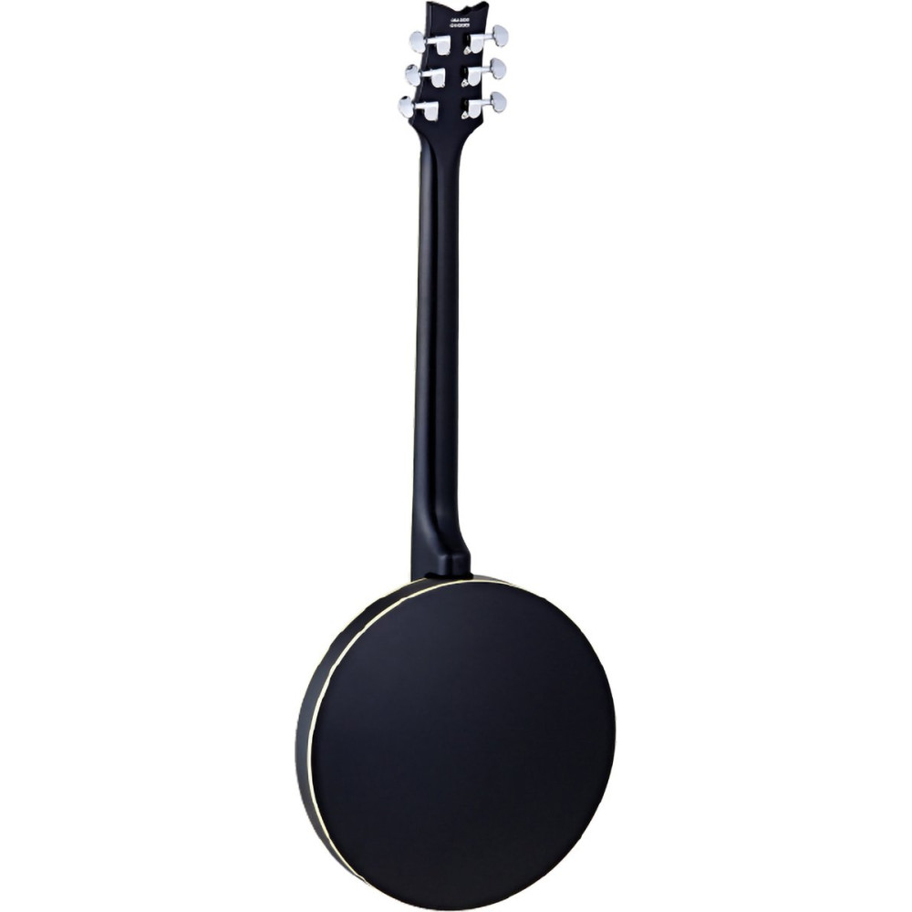 Ortega OBJ350/6-SBK Raven Series Banjo 6 String - Mahogany Black + Bag
