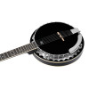 Ortega OBJ350/6-SBK Raven Series Banjo 6 String - Mahogany Black + Bag