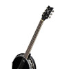 Ortega OBJ350/6-SBK Raven Series Banjo 6 String - Mahogany Black + Bag